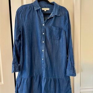 LOFT Blue Denim Dress